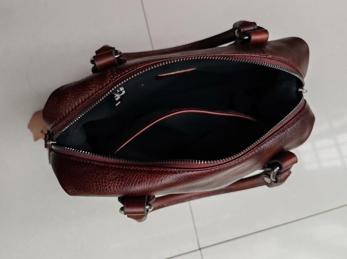 Marigot full-grain leather satchel, view 10