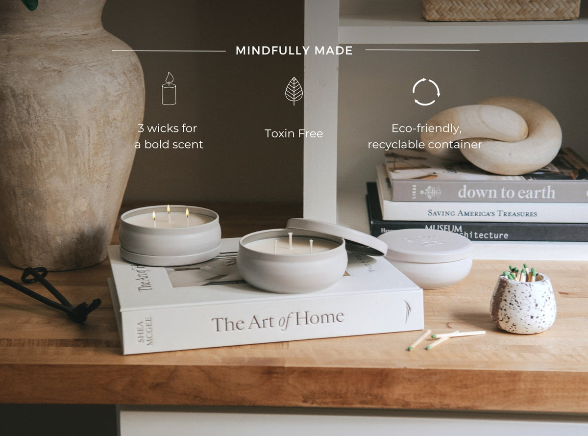 Kenscoff Sage 3-wick luxury candle, view 4
