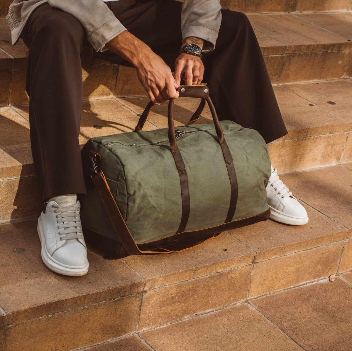 The Labadee Weekender | Waxed Canvas & Full-Grain Leather