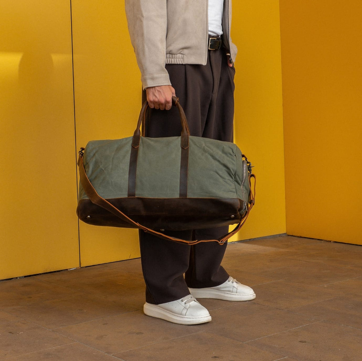 The Labadee Weekender | Waxed Canvas & Full-Grain Leather