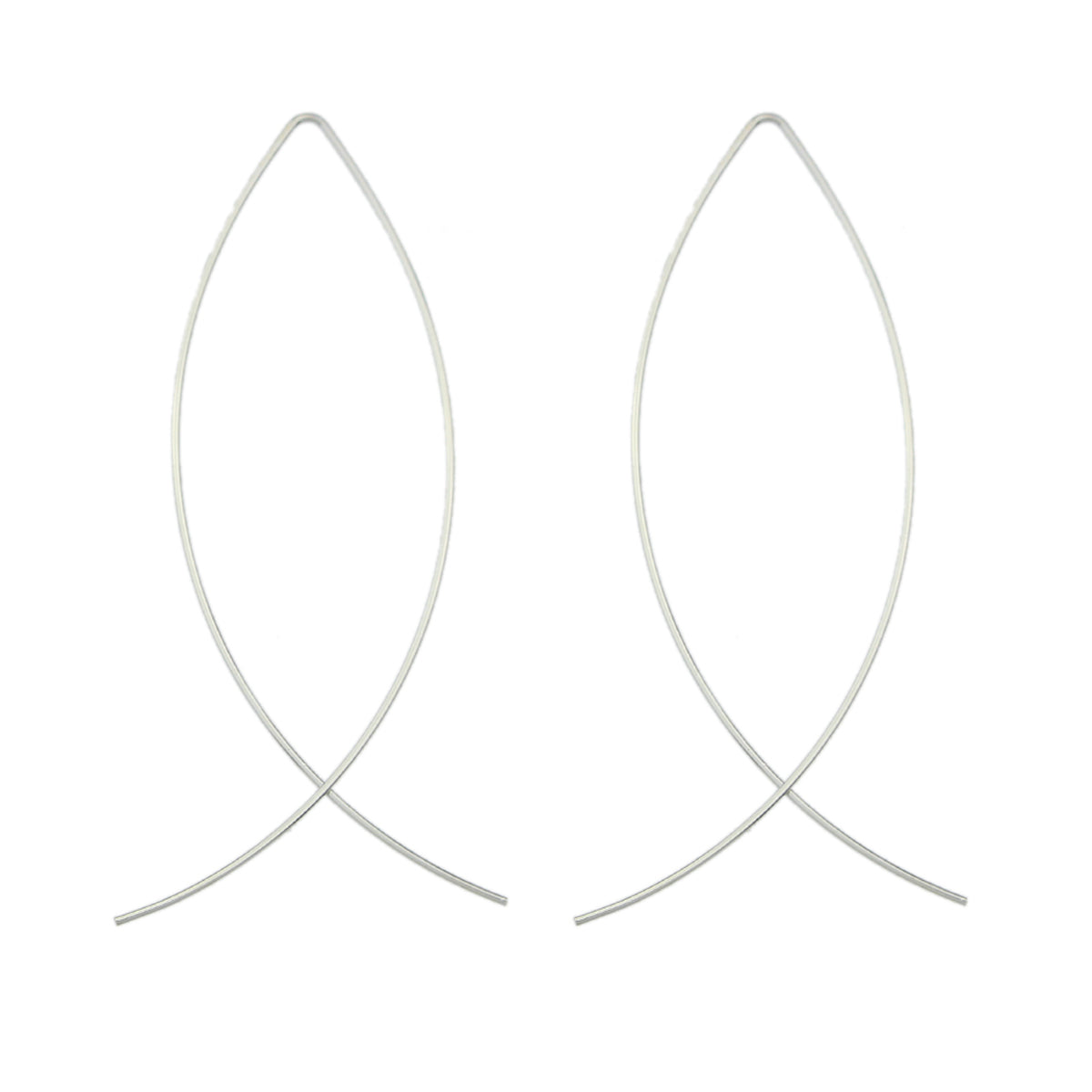 Statement Gold Silver Black Metal Cross Minimalist Hoop Earrings for Women Party