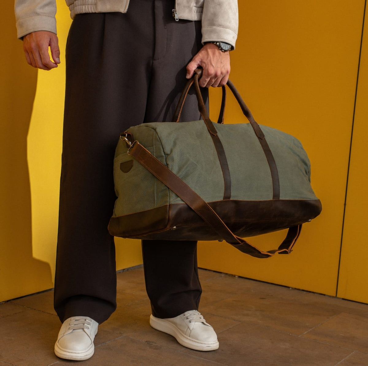 The Labadee Weekender | Waxed Canvas & Full-Grain Leather