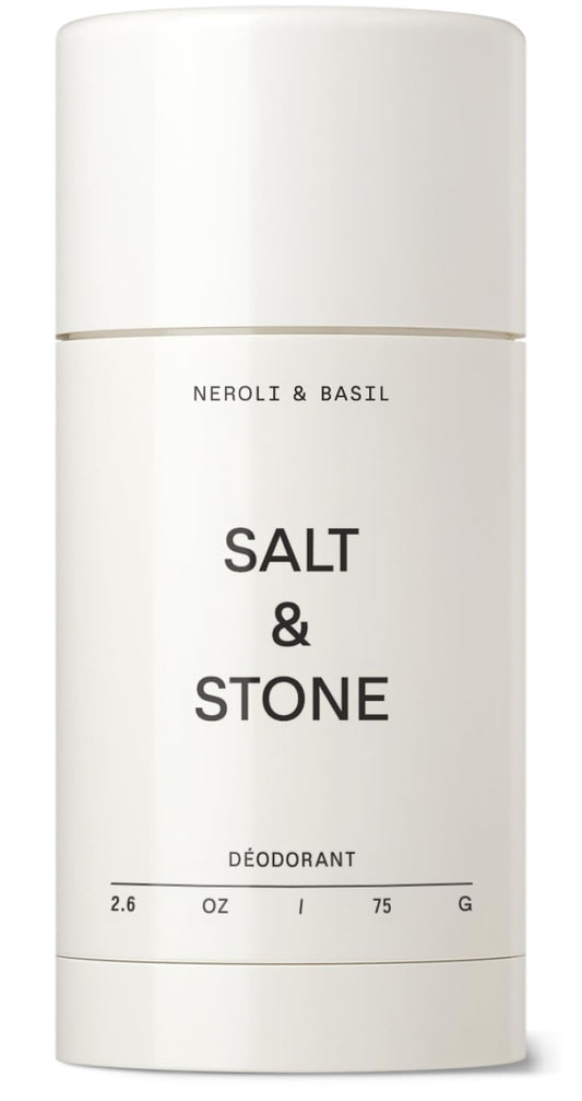 Salt & Stone Aluminum Free Deodorant | Extra Strength 48 Hour Protection for Women & Men | Made with Seaweed Extracts, Niacinamide & Prebiotics | Santal & Vetiver