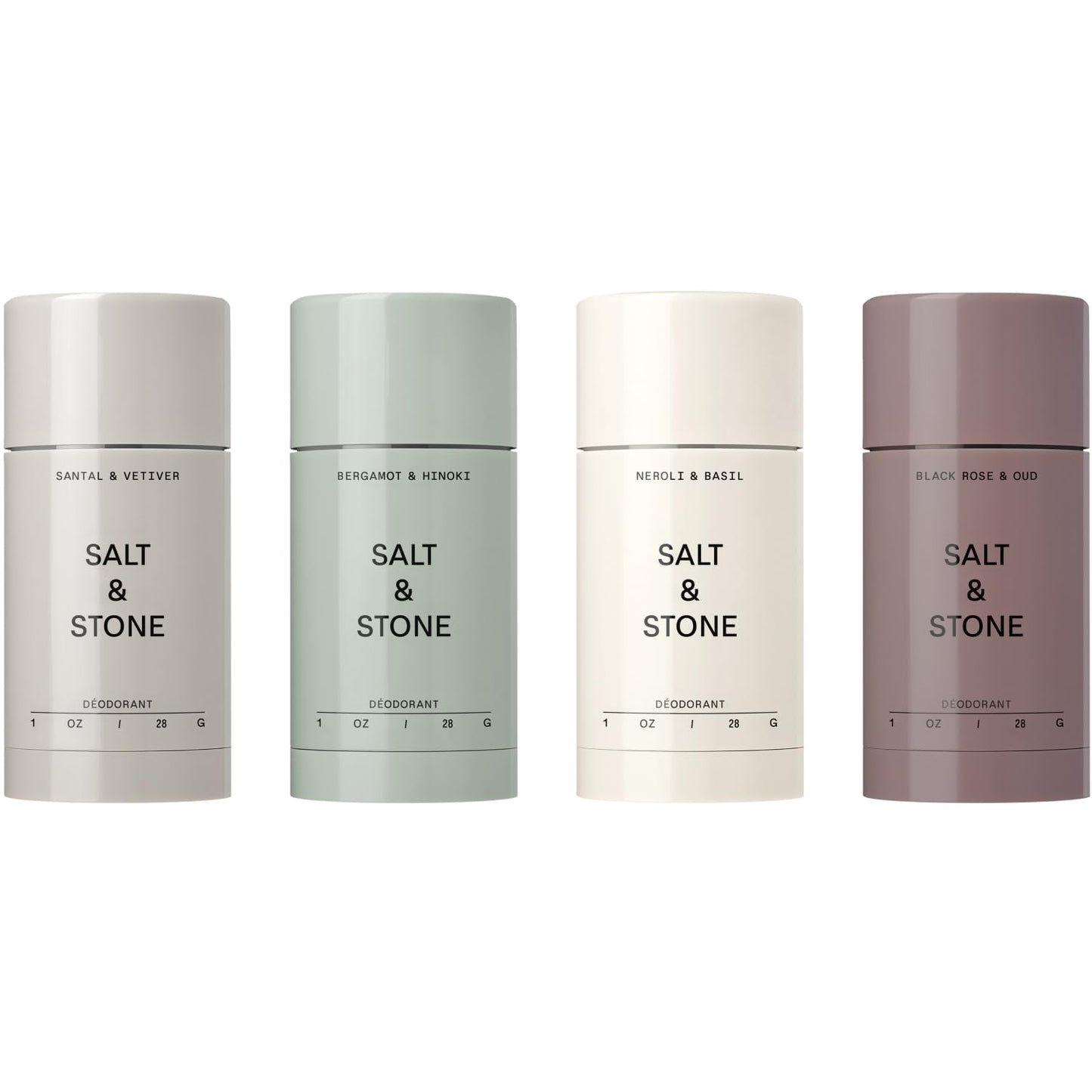 Salt & Stone Aluminum Free Deodorant | Extra Strength 48 Hour Protection for Women & Men | Made with Seaweed Extracts, Niacinamide & Prebiotics | Santal & Vetiver