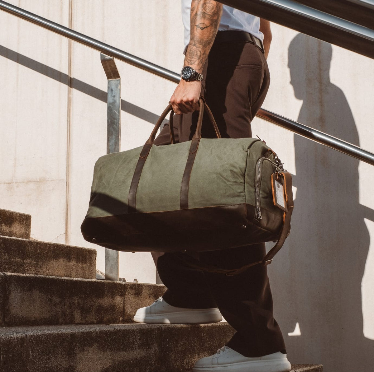 The Labadee Weekender | Waxed Canvas & Full-Grain Leather
