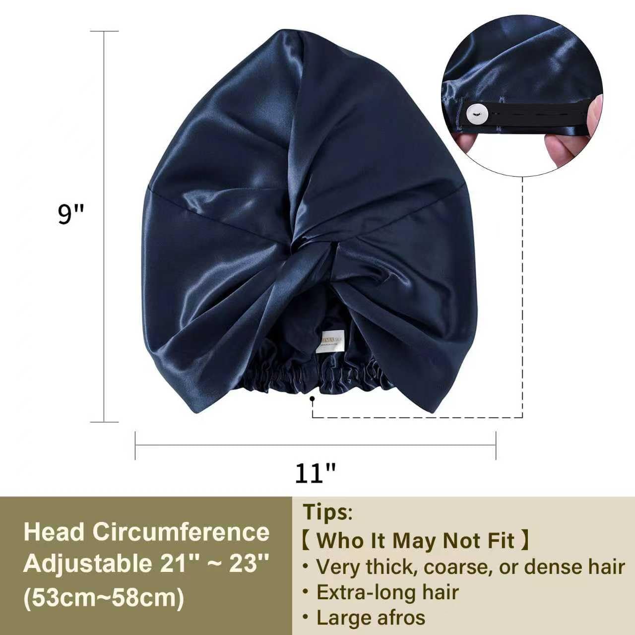 ZIMASILK 22 Momme 100% Mulberry Silk Bonnet for Sleeping & Women Hair Care, Highest Grade 6A Silk Hair wrap for Sleeping with Premium Elastic Stay On Head (1Pc, Pink)