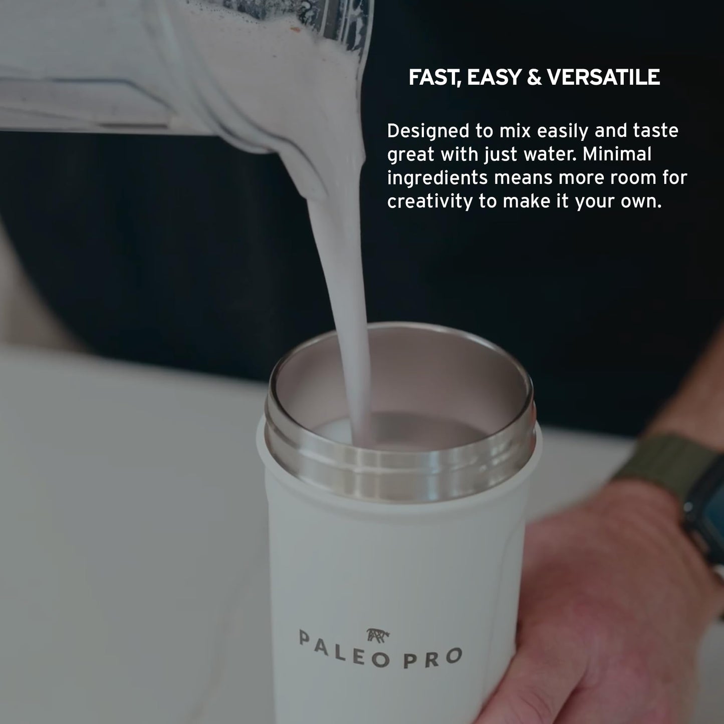Paleo Pro Beef Protein Powder - Grass Fed Protein Powder Isolate - Pure Animal Based Pastured & Cage-Free | Dairy & Gluten Free, Natural and Clean Proteins for Paleo & Keto - 15 Days Supply (Cacao)