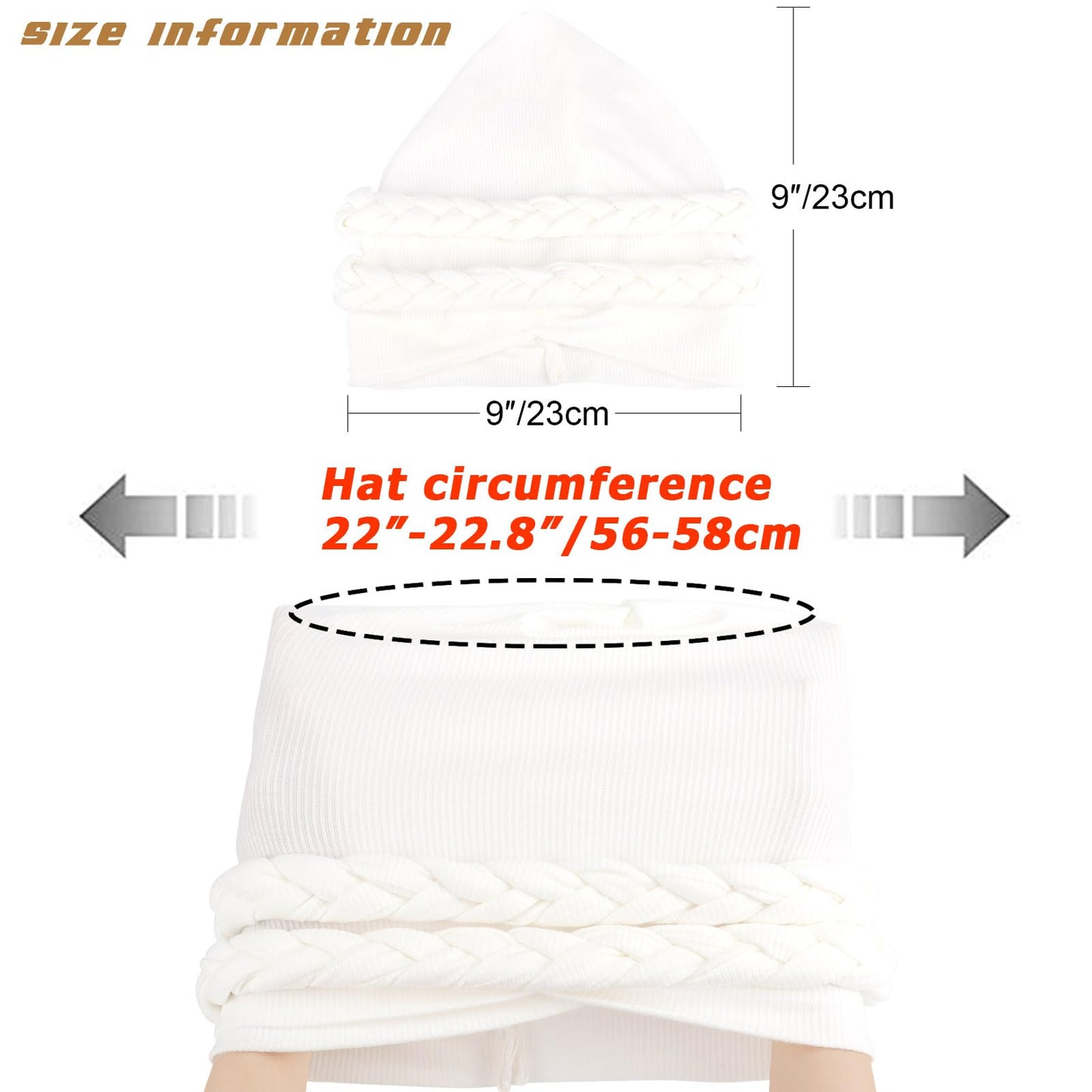 DRESHOW African Turban for Women Knotted Hairwraps for Sleeping Turban Headwraps Head Warmer Scarf for Black Women Chemo Cap