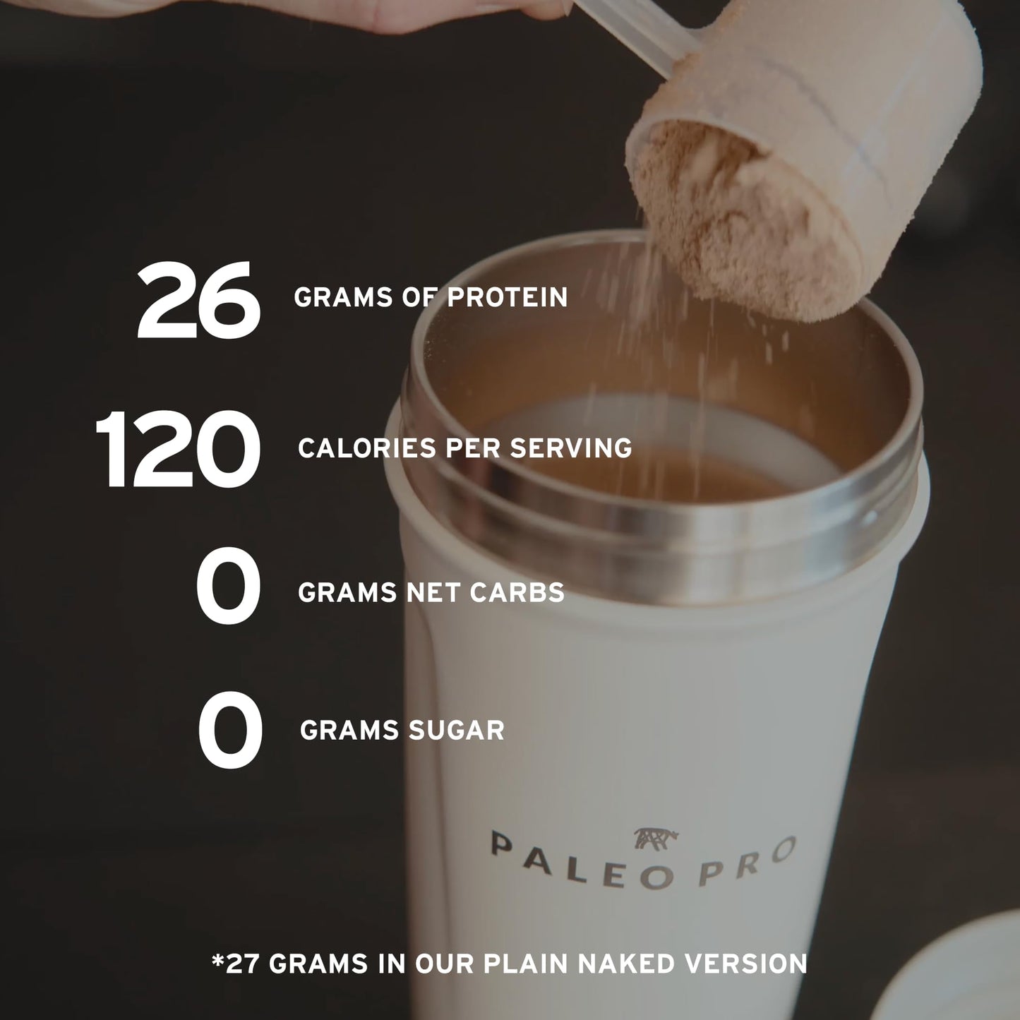 Paleo Pro Beef Protein Powder - Grass Fed Protein Powder Isolate - Pure Animal Based Pastured & Cage-Free | Dairy & Gluten Free, Natural and Clean Proteins for Paleo & Keto - 15 Days Supply (Cacao)