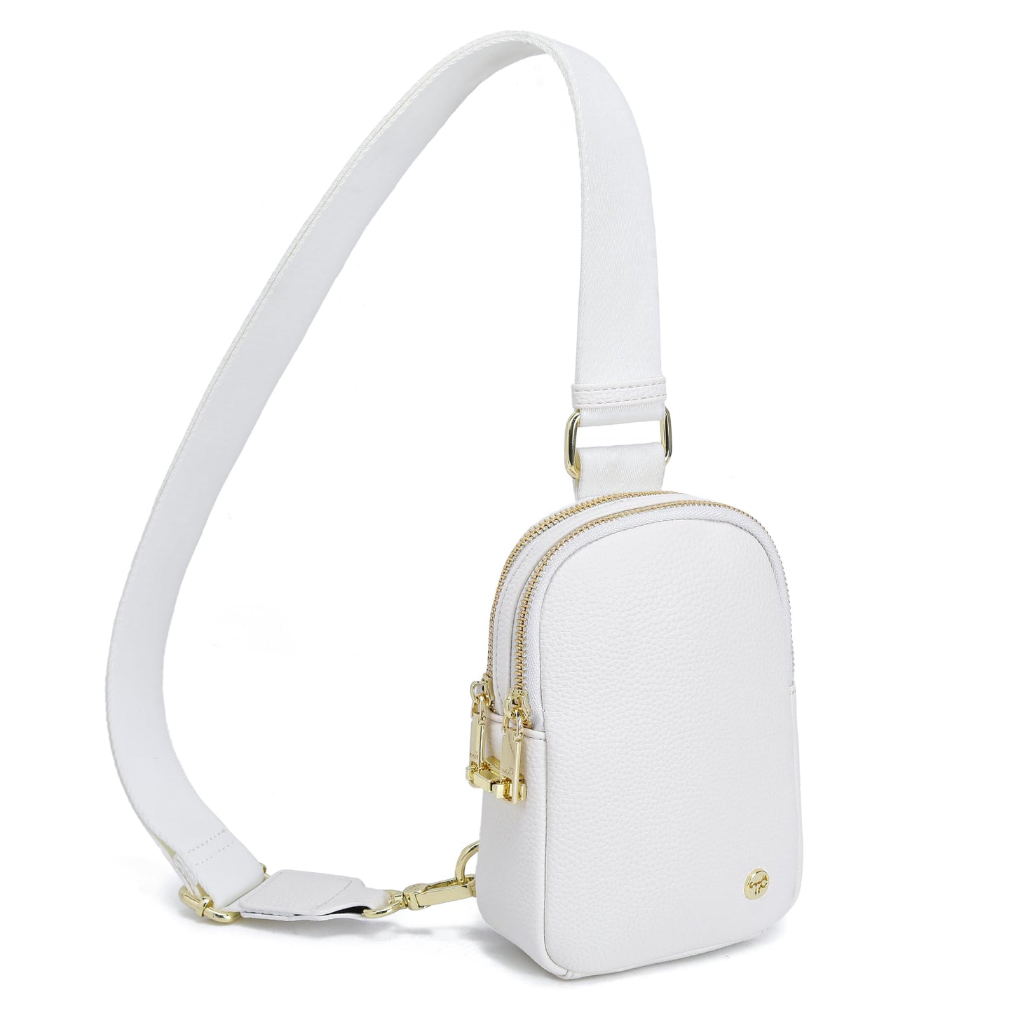 INICAT Anti Theft Crossbody Bag for Women, Small RFID Blocking Sling Purse with Zipper Lock for Travel, Vegan Leather