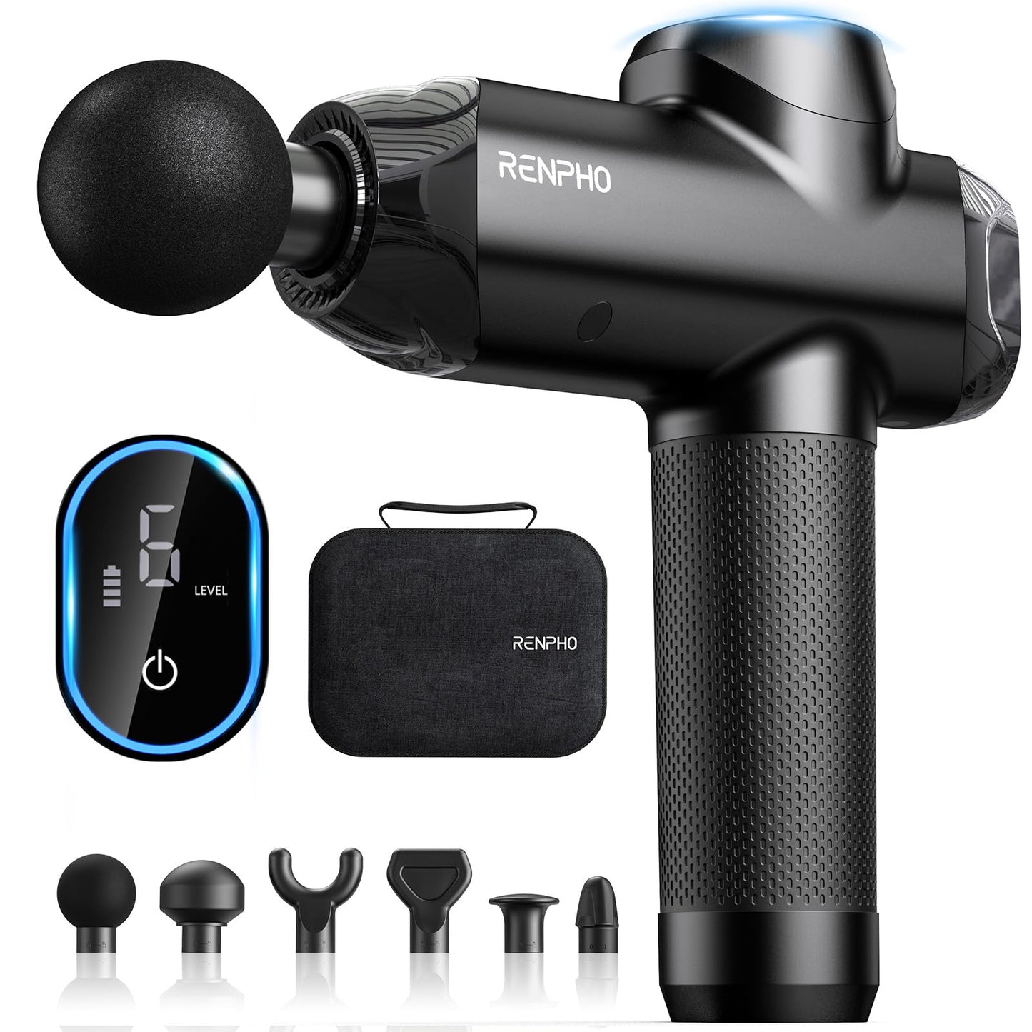 RENPHO Active Thermacool 2 Massage Gun with Heat and Cold, [2026 Upgraded] Handheld Percussion Deep Tissue Neck Back Muscle Massager, FSA Approved Gifts for Men Him Athletes Women Her HSA