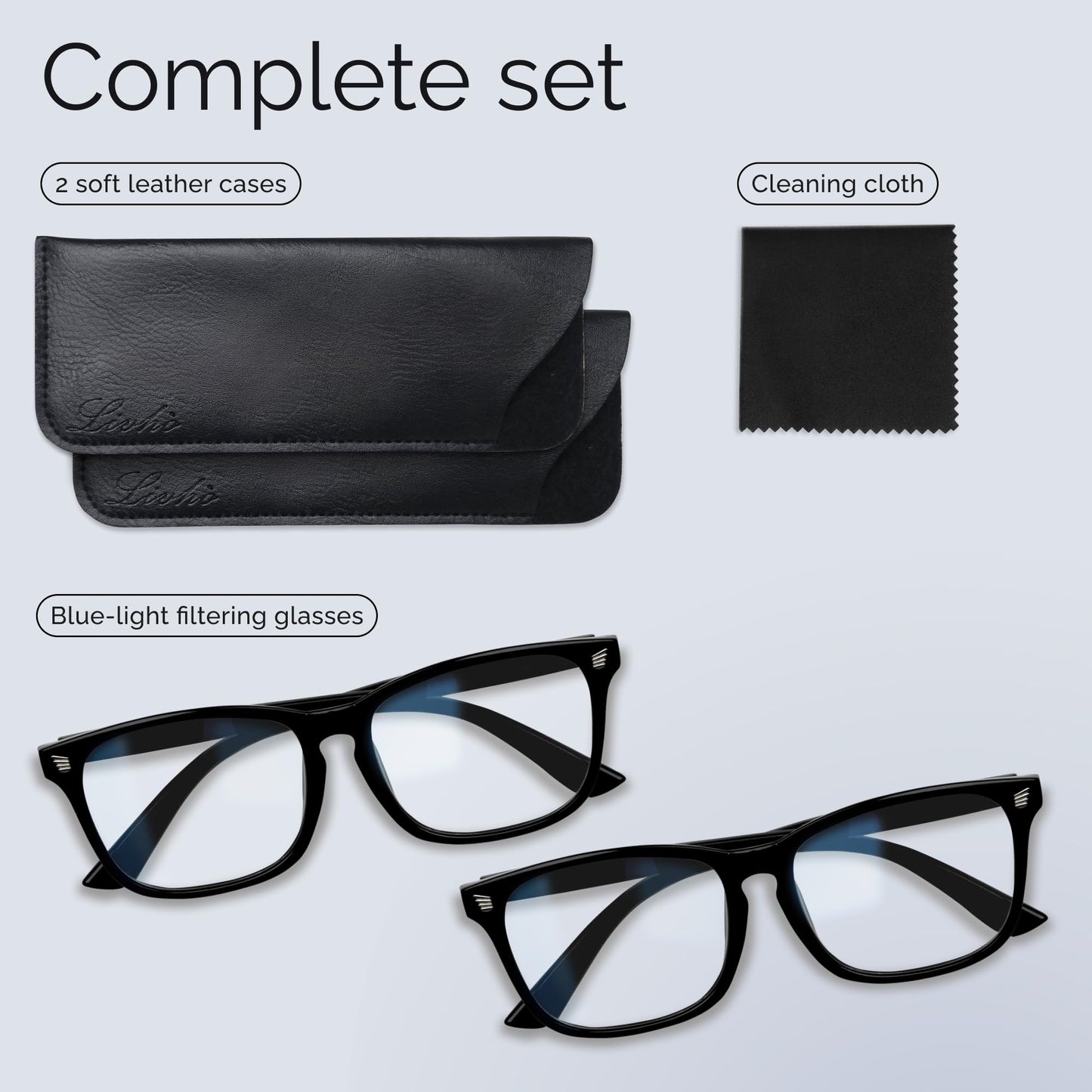 livho High Tech Blue Light Glasses - Advanced Blue Light Blocking Computer Glasses - Screen Fatigue & UV Protection