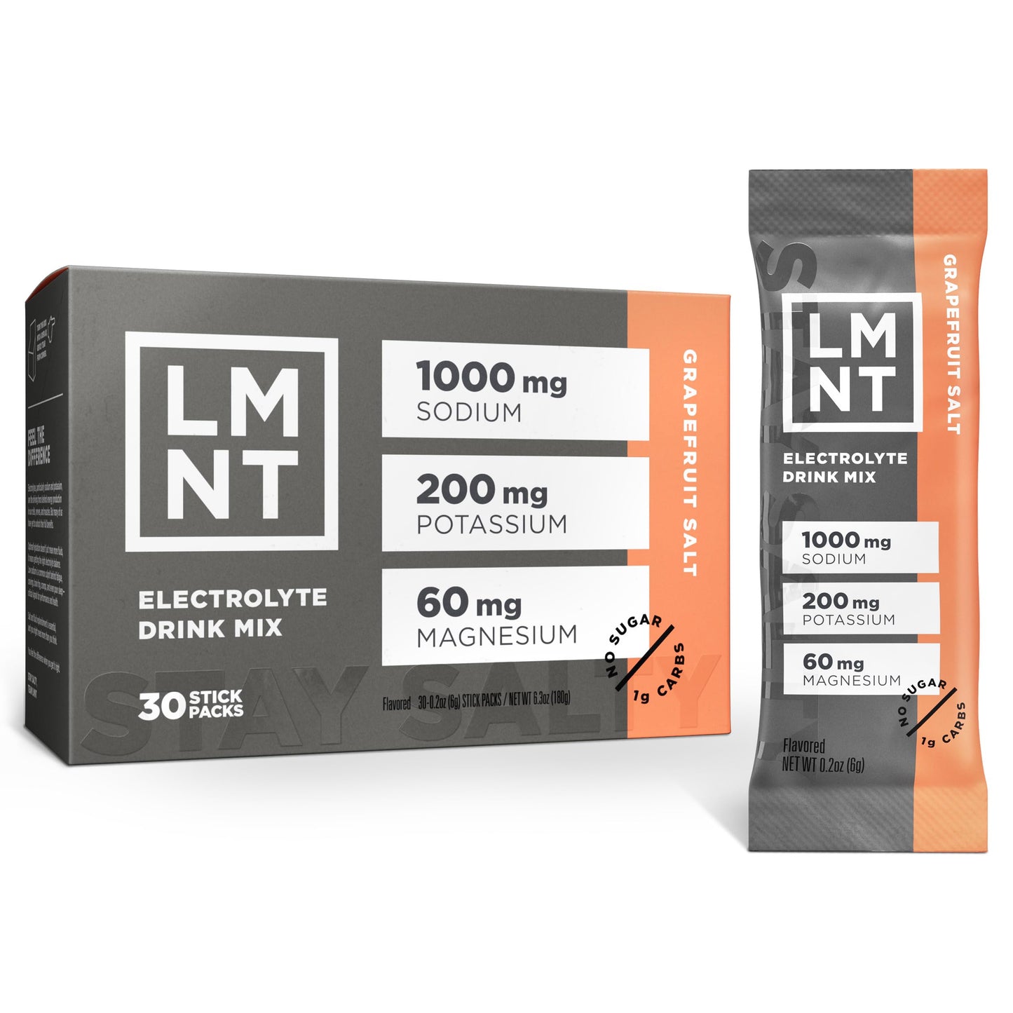 LMNT Zero Sugar Electrolytes - Raspberry Salt | Drink Mix | 30-Count