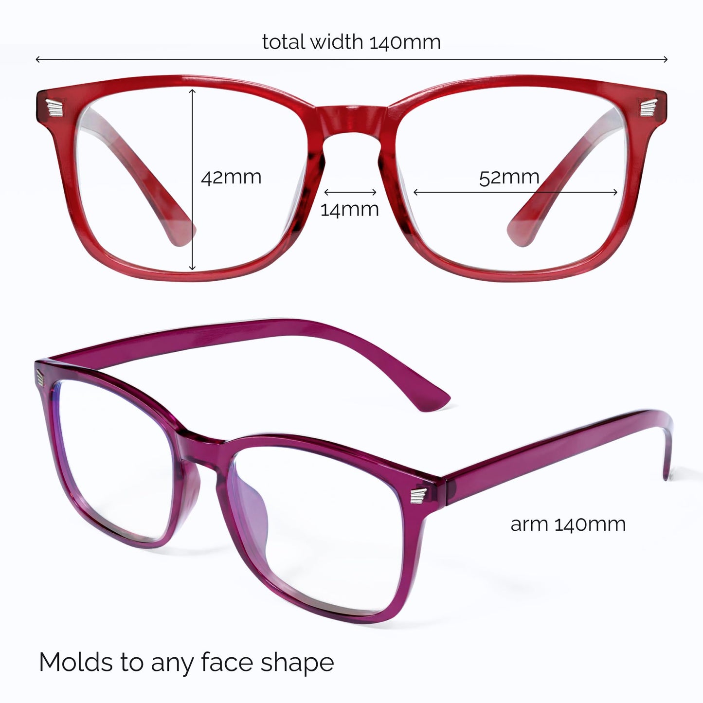 livho High Tech Blue Light Glasses - Advanced Blue Light Blocking Computer Glasses - Screen Fatigue & UV Protection