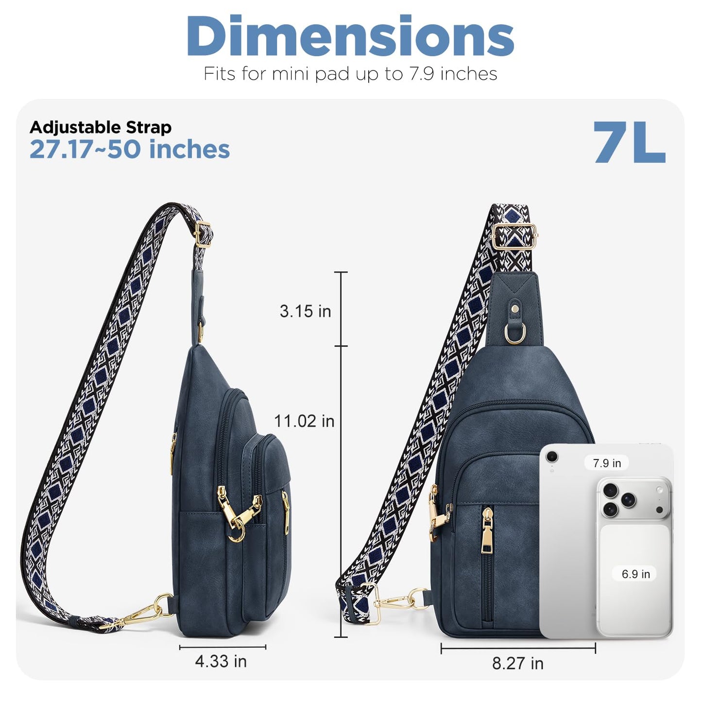 Anti Theft Crossbody Bags for Women RFID Sling Bag, Vegan Leather Cross Body Travel Purse for Women Men