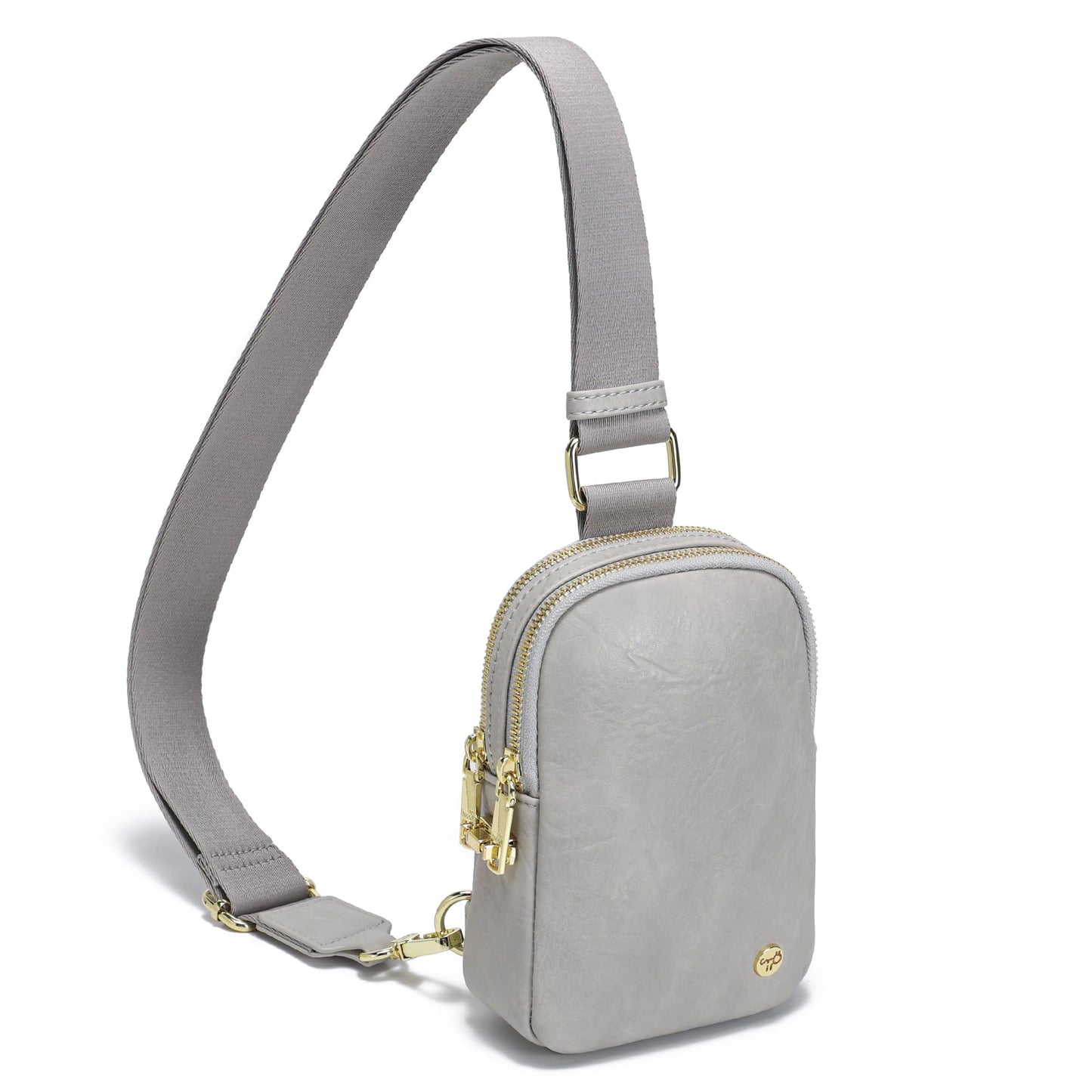 INICAT Anti Theft Crossbody Bag for Women, Small RFID Blocking Sling Purse with Zipper Lock for Travel, Vegan Leather