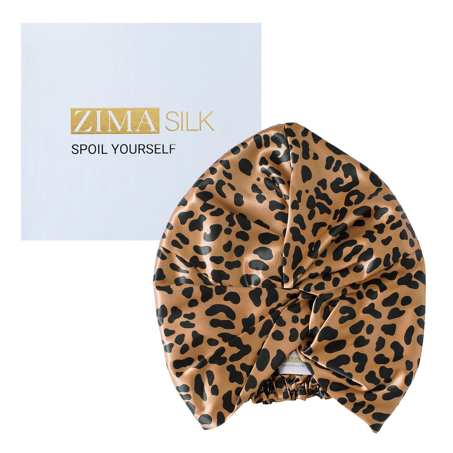 ZIMASILK 22 Momme 100% Mulberry Silk Bonnet for Sleeping & Women Hair Care, Highest Grade 6A Silk Hair wrap for Sleeping with Premium Elastic Stay On Head (1Pc, Pink)