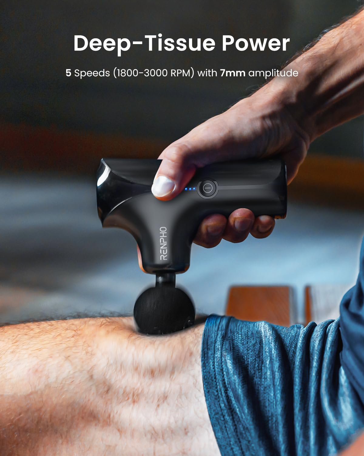 RENPHO Active Thermacool 2 Massage Gun with Heat and Cold, [2026 Upgraded] Handheld Percussion Deep Tissue Neck Back Muscle Massager, FSA Approved Gifts for Men Him Athletes Women Her HSA