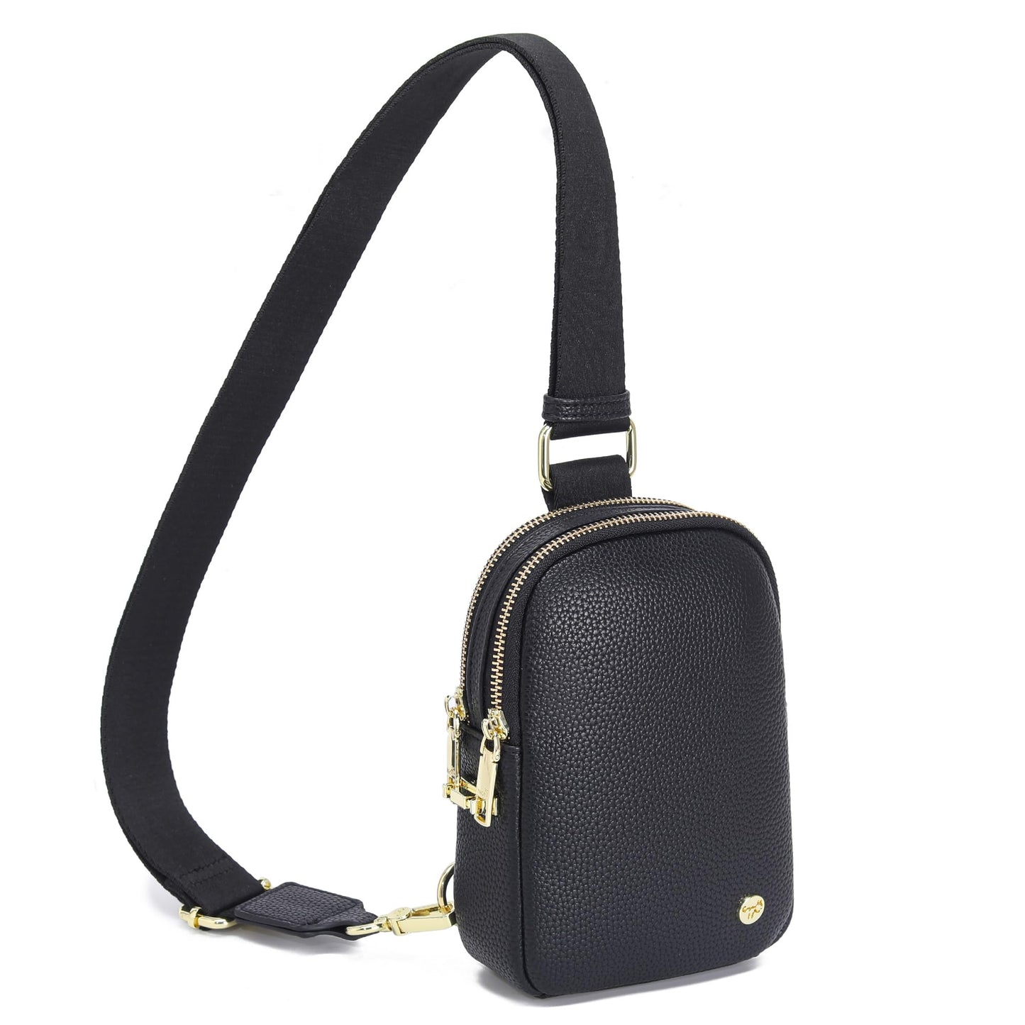 INICAT Anti Theft Crossbody Bag for Women, Small RFID Blocking Sling Purse with Zipper Lock for Travel, Vegan Leather