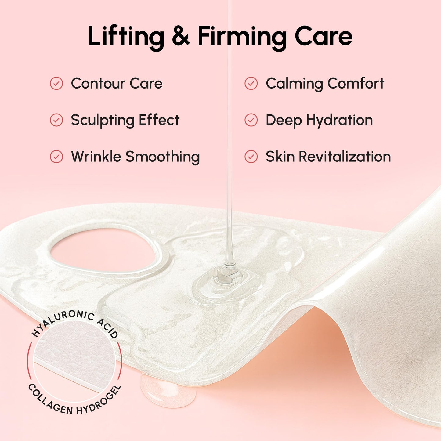 MAREE V Line Lifting Mask with 24K Gold – Deep Collagen Face Mask for Women – Jawline Shaper Mask with Retinol & Hyaluronic Acid – Neck Tightening & Firming - Double Chin Strap for Face Lift