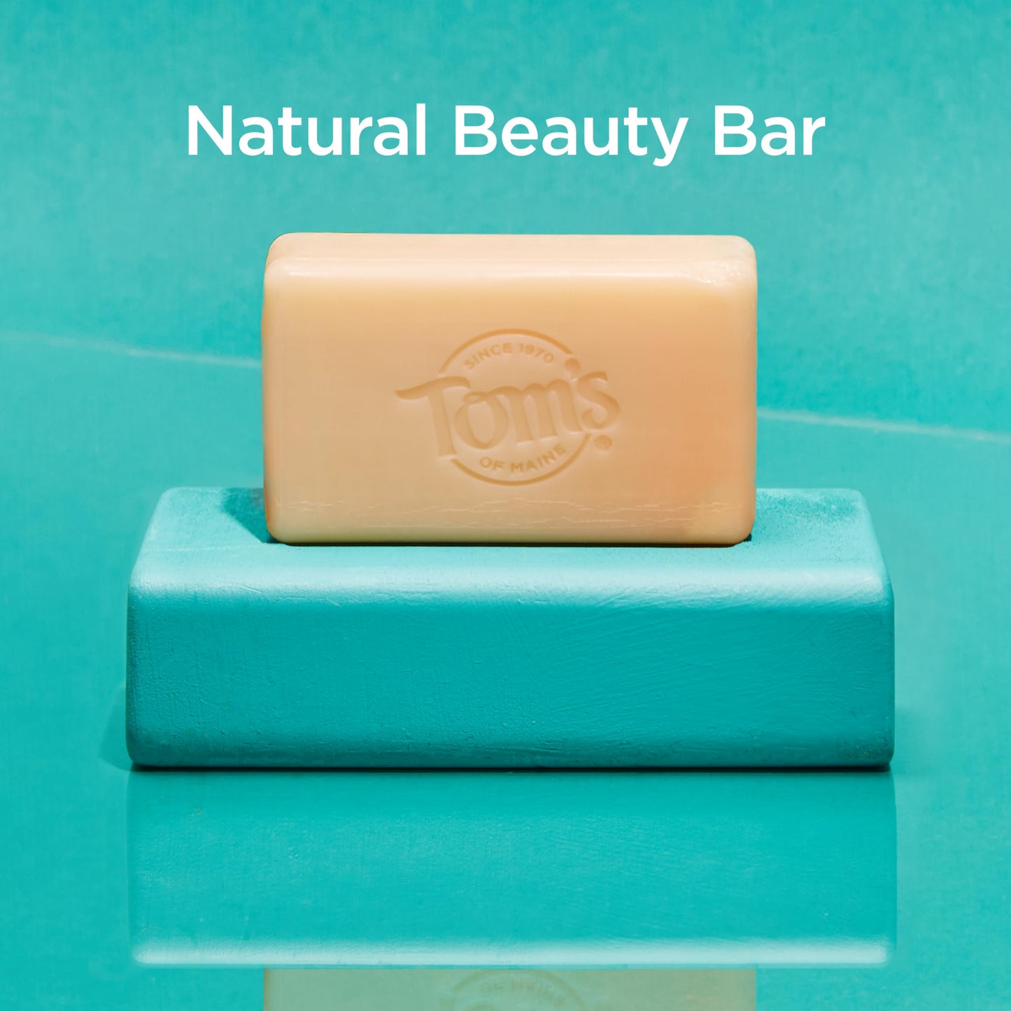 Tom’s of Maine Natural Beauty Bar Soap For Women and Men, Fragrance Free, Sensitive Skin, 5 oz Bar (Pack of 6)