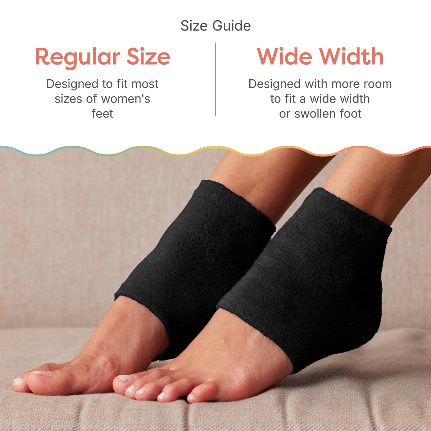 ZenToes Moisturizing Socks for Cracked Heel Treatment, Vitamin E, Olive Oil and Jojoba Oil Infused Heel Socks, Spa Gifts for Women, Relaxation Gifts for Women (Fuzzy Lilac Purple, Regular)