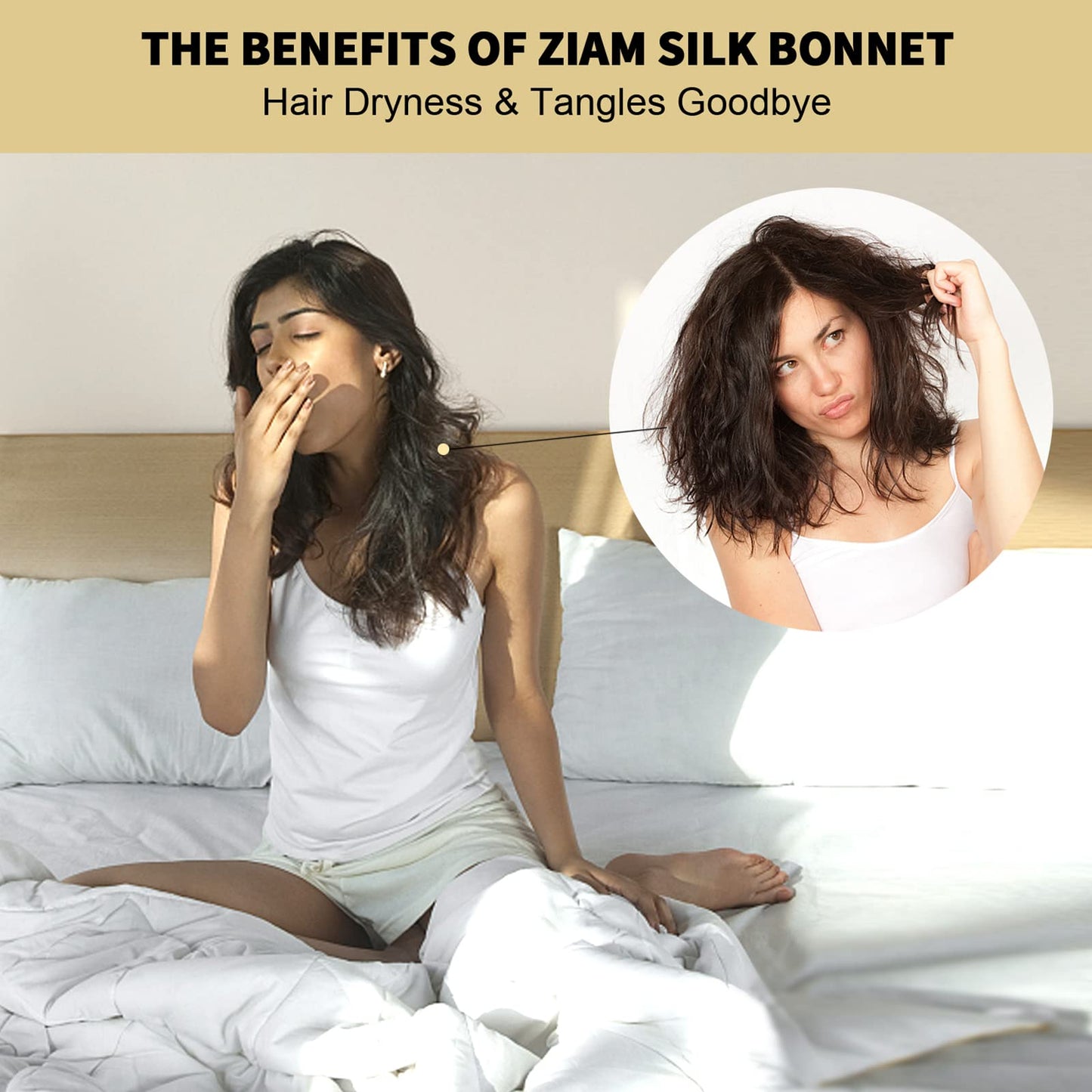 ZIMASILK 22 Momme 100% Mulberry Silk Bonnet for Sleeping & Women Hair Care, Highest Grade 6A Silk Hair wrap for Sleeping with Premium Elastic Stay On Head (1Pc, Pink)