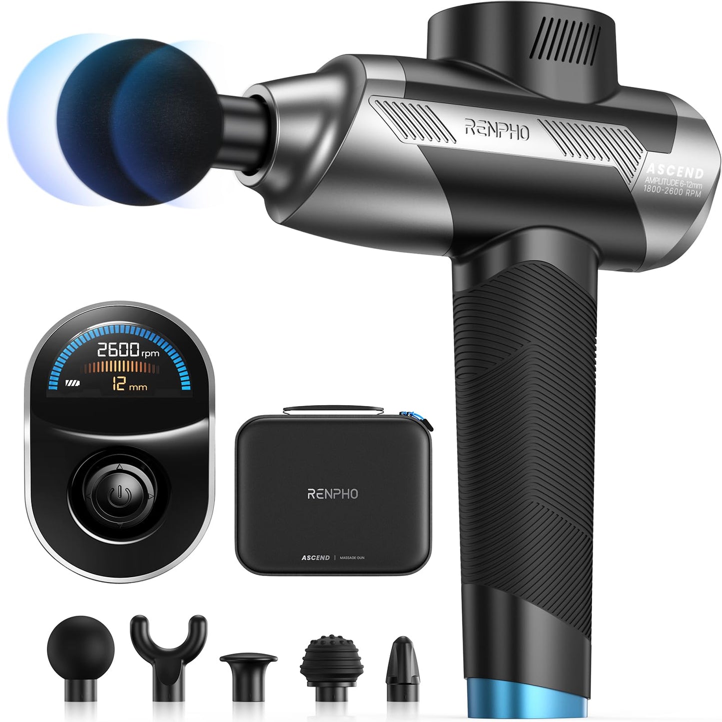 RENPHO Active Thermacool 2 Massage Gun with Heat and Cold, [2026 Upgraded] Handheld Percussion Deep Tissue Neck Back Muscle Massager, FSA Approved Gifts for Men Him Athletes Women Her HSA