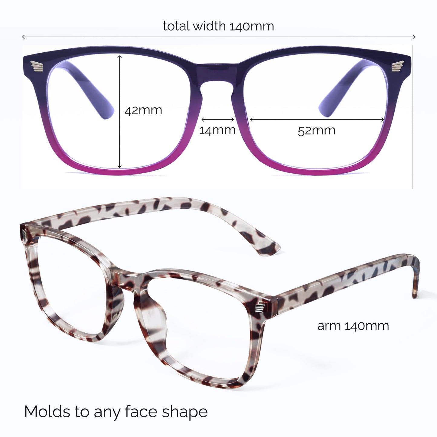 livho High Tech Blue Light Glasses - Advanced Blue Light Blocking Computer Glasses - Screen Fatigue & UV Protection