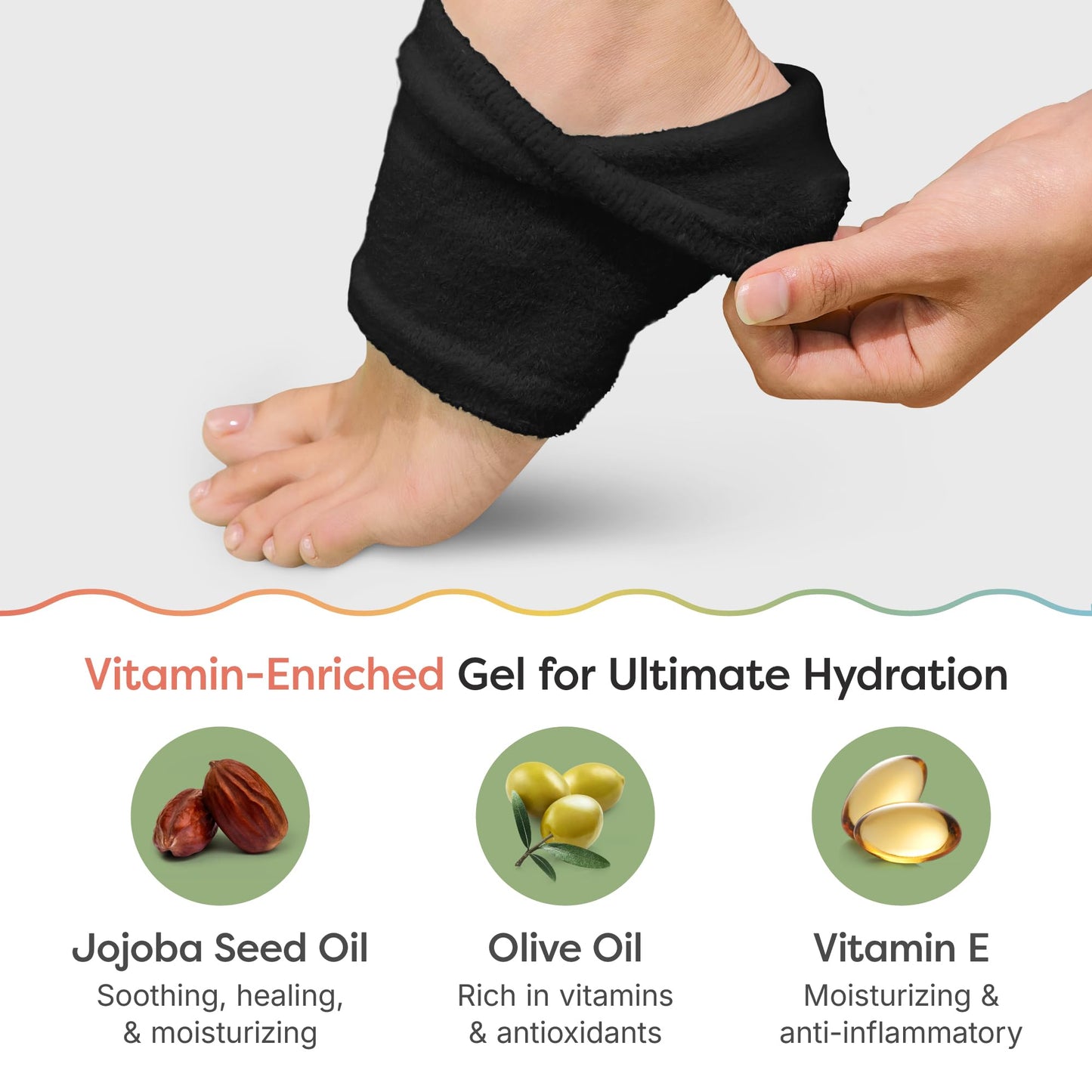 ZenToes Moisturizing Socks for Cracked Heel Treatment, Vitamin E, Olive Oil and Jojoba Oil Infused Heel Socks, Spa Gifts for Women, Relaxation Gifts for Women (Fuzzy Lilac Purple, Regular)