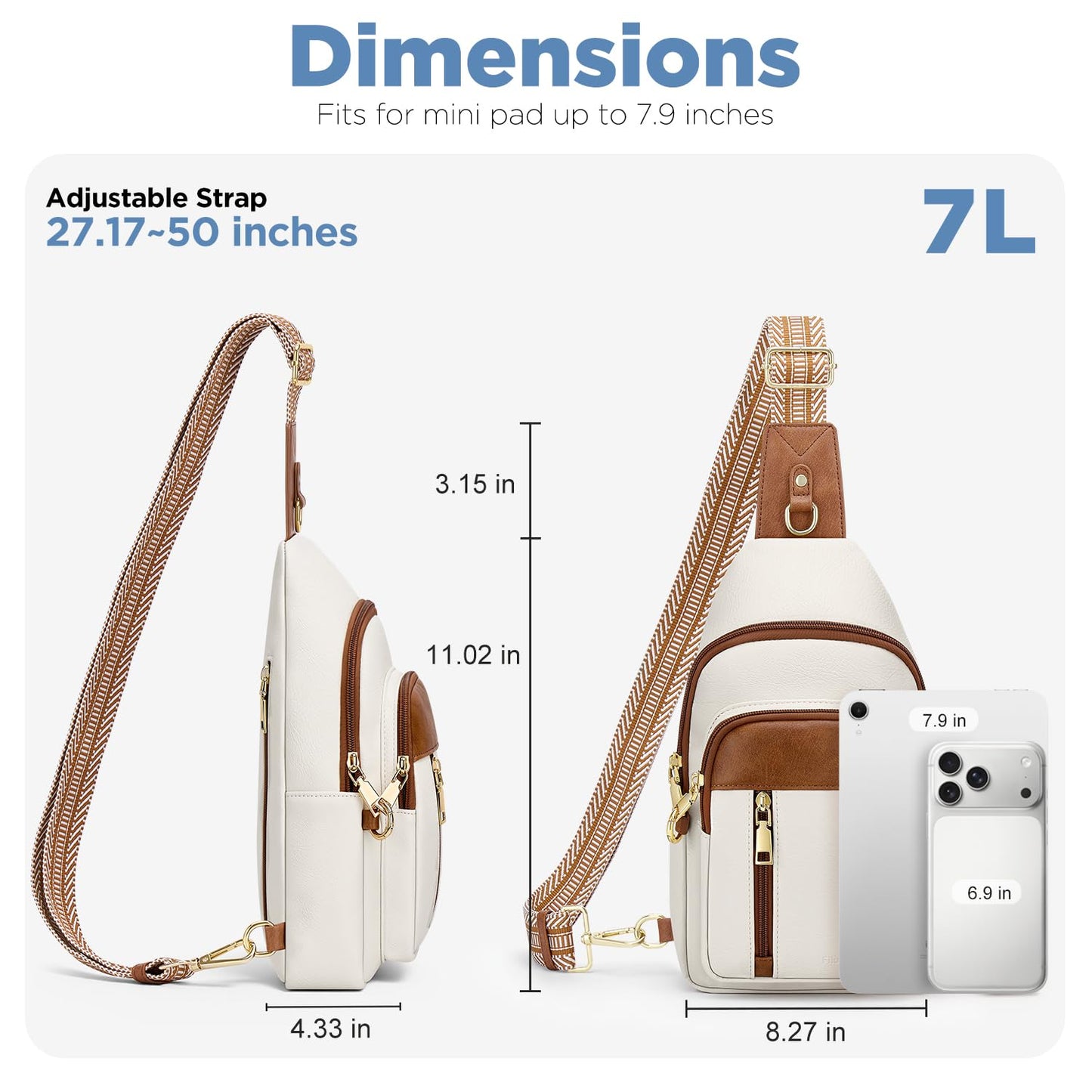 Anti Theft Crossbody Bags for Women RFID Sling Bag, Vegan Leather Cross Body Travel Purse for Women Men