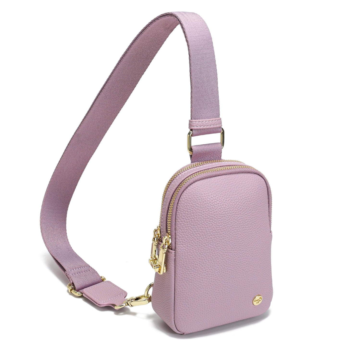 INICAT Anti Theft Crossbody Bag for Women, Small RFID Blocking Sling Purse with Zipper Lock for Travel, Vegan Leather