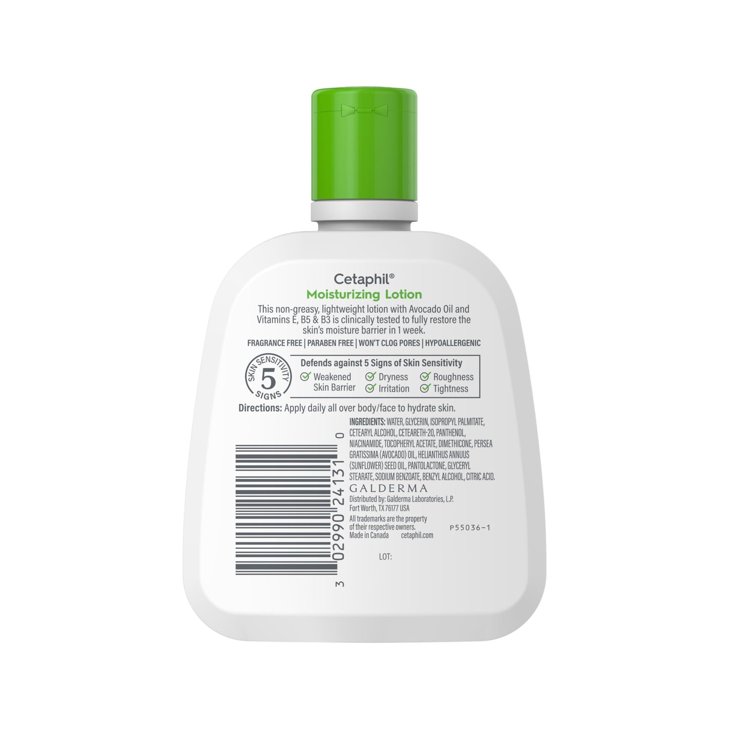 Cetaphil Face & Body Moisturizer, Hydrating Moisturizing Lotion for All Skin Types, Suitable for Sensitive Skin, NEW 20 oz, Fragrance Free, Hypoallergenic, Non-Comedogenic