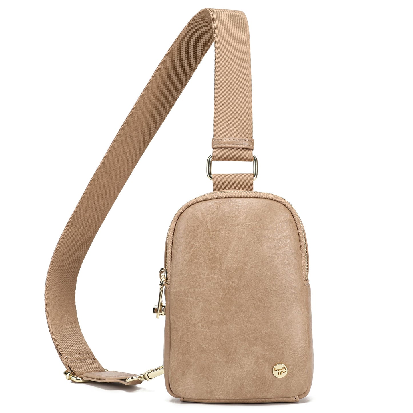 INICAT Anti Theft Crossbody Bag for Women, Small RFID Blocking Sling Purse with Zipper Lock for Travel, Vegan Leather