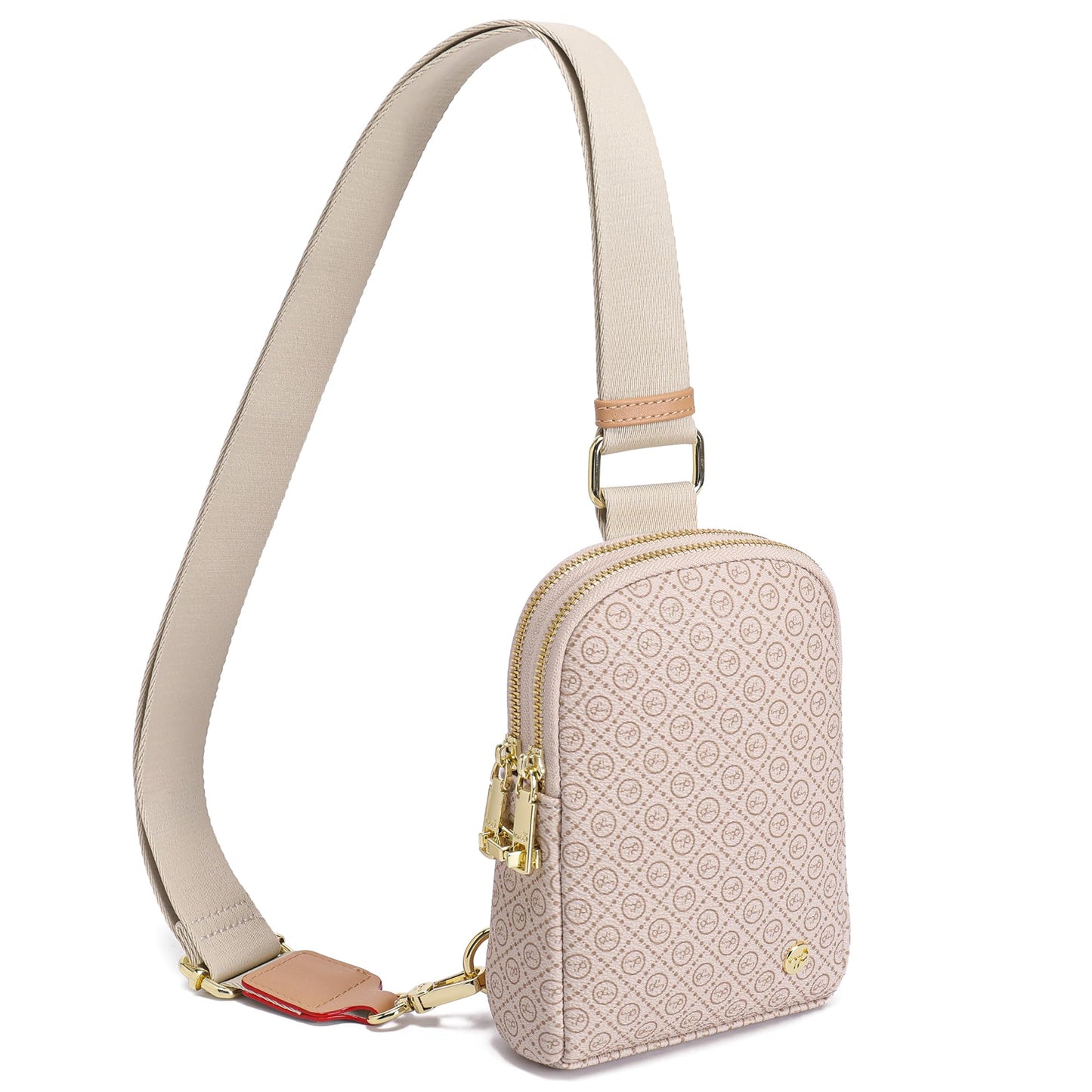 INICAT Anti Theft Crossbody Bag for Women, Small RFID Blocking Sling Purse with Zipper Lock for Travel, Vegan Leather