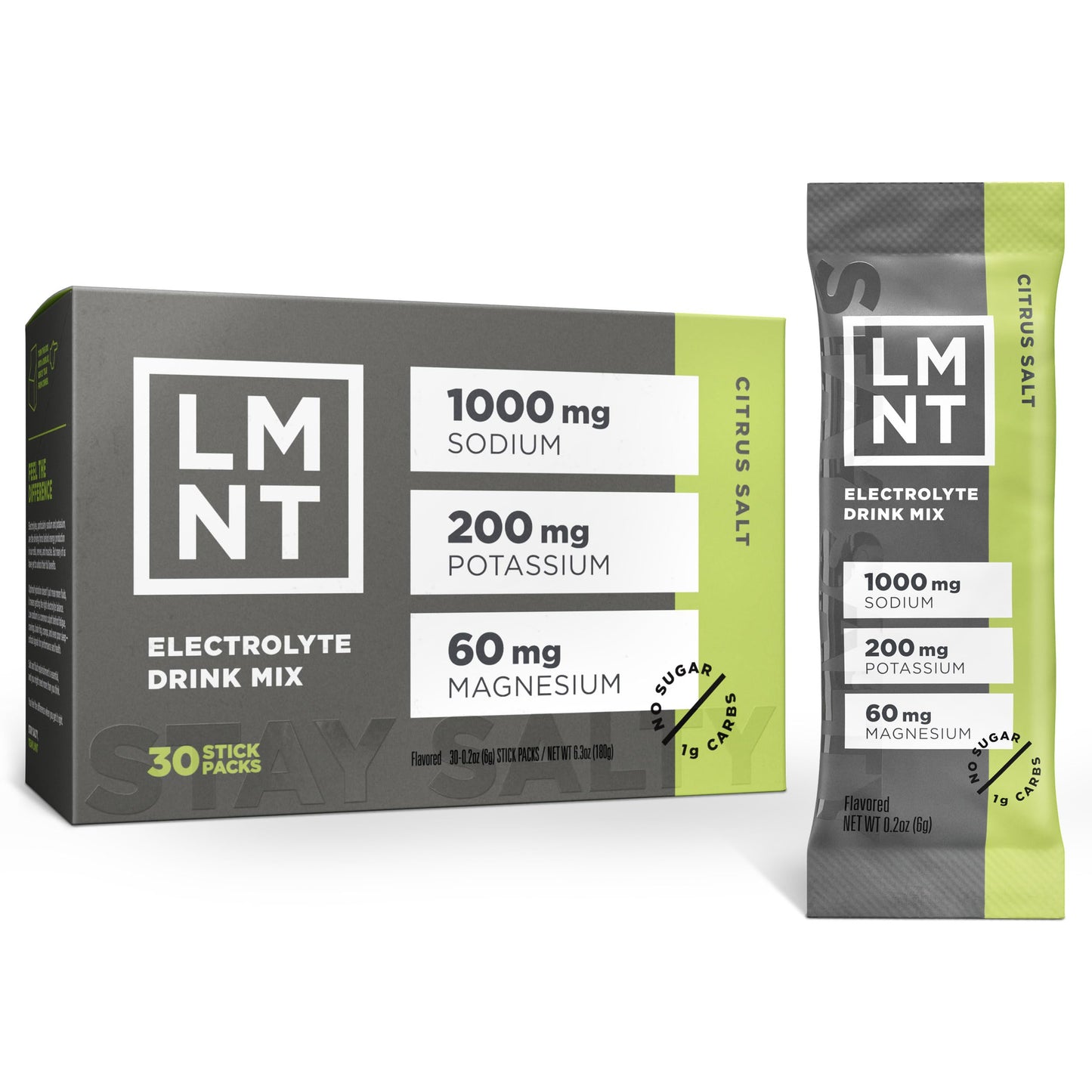 LMNT Zero Sugar Electrolytes - Raspberry Salt | Drink Mix | 30-Count