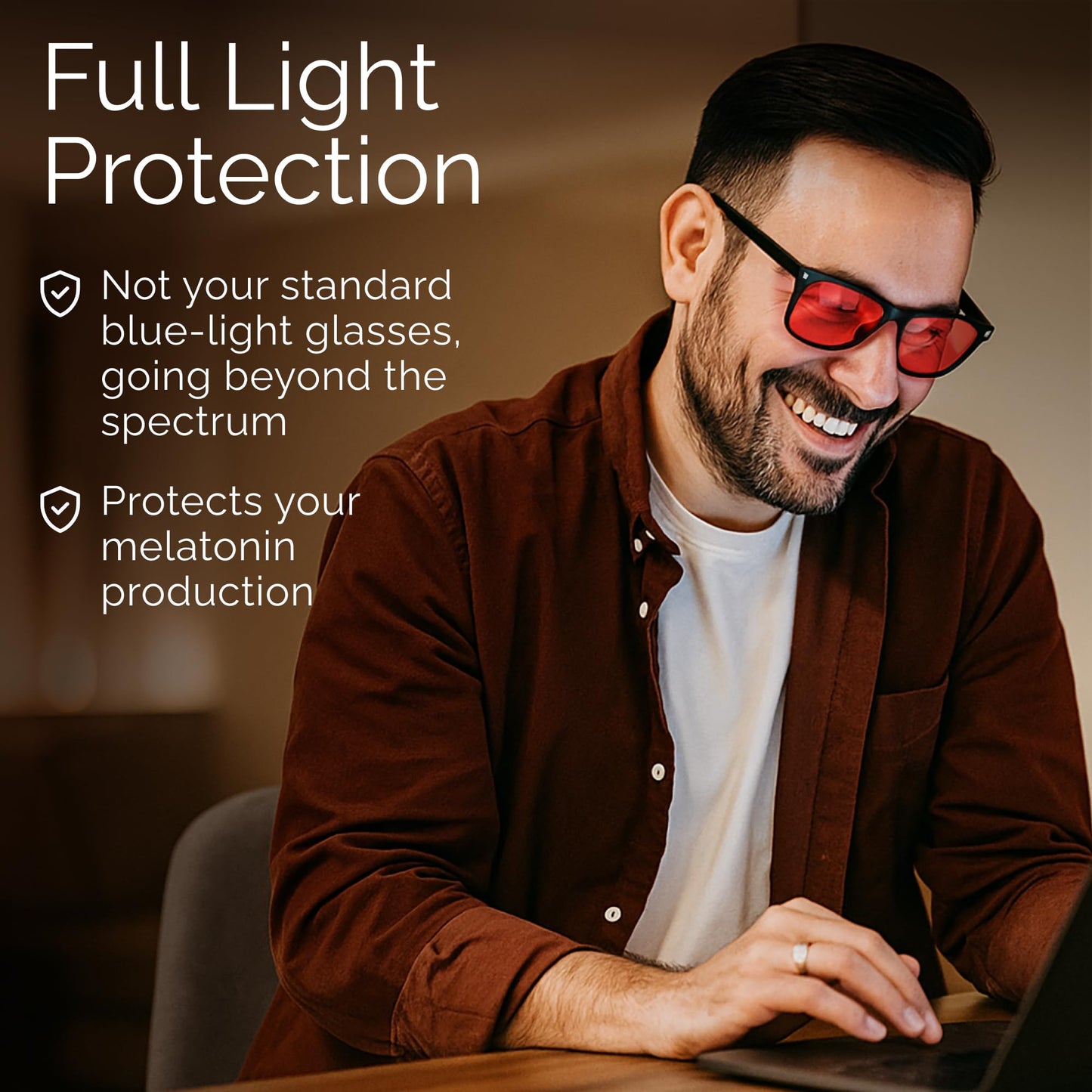 livho High Tech Blue Light Glasses - Advanced Blue Light Blocking Computer Glasses - Screen Fatigue & UV Protection