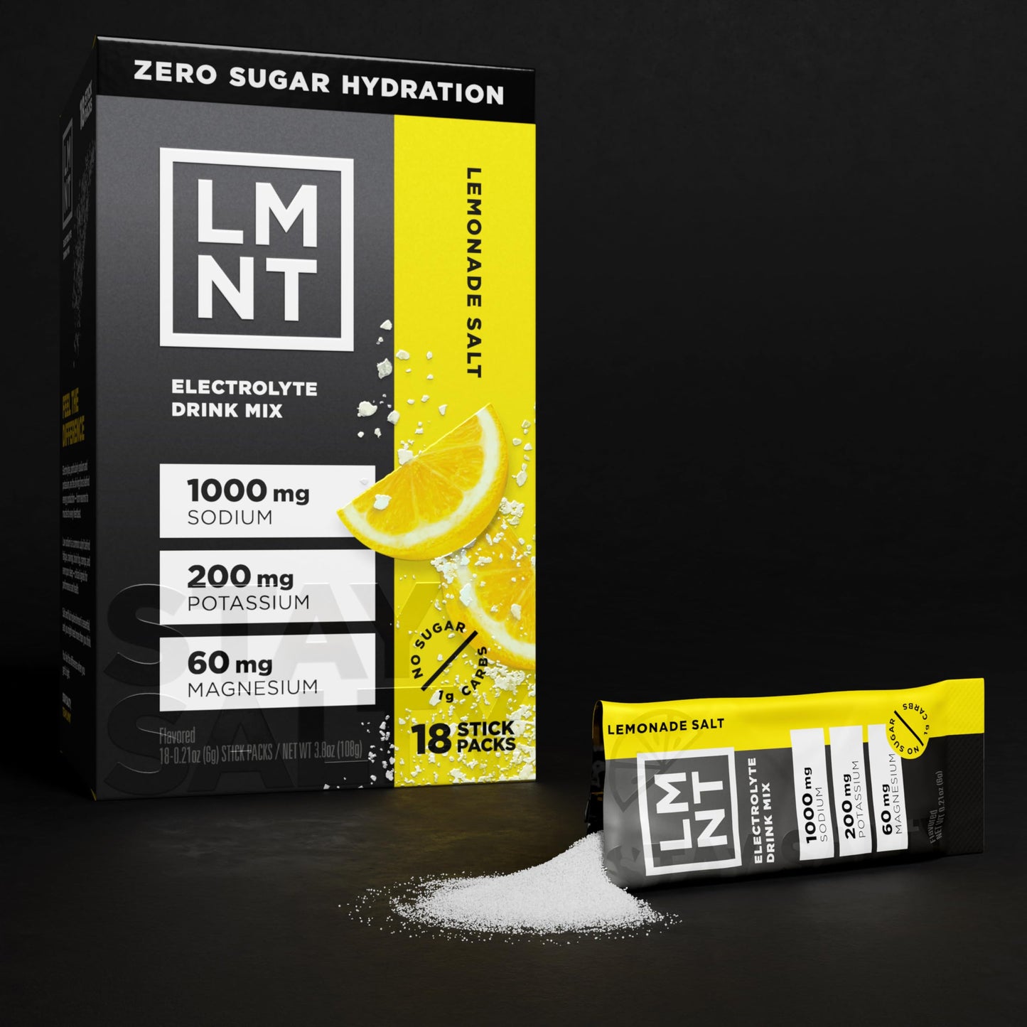 LMNT Zero Sugar Electrolytes - Raspberry Salt | Drink Mix | 30-Count