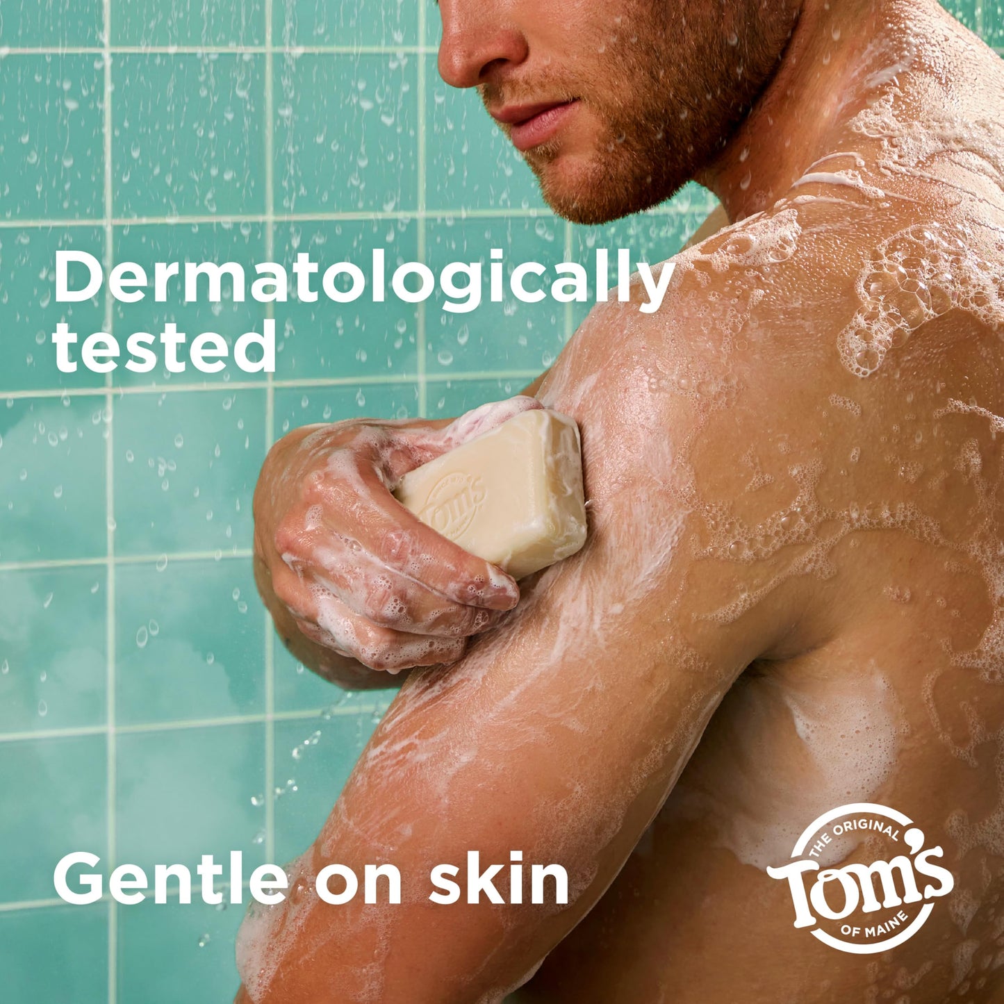 Tom’s of Maine Natural Beauty Bar Soap For Women and Men, Fragrance Free, Sensitive Skin, 5 oz Bar (Pack of 6)