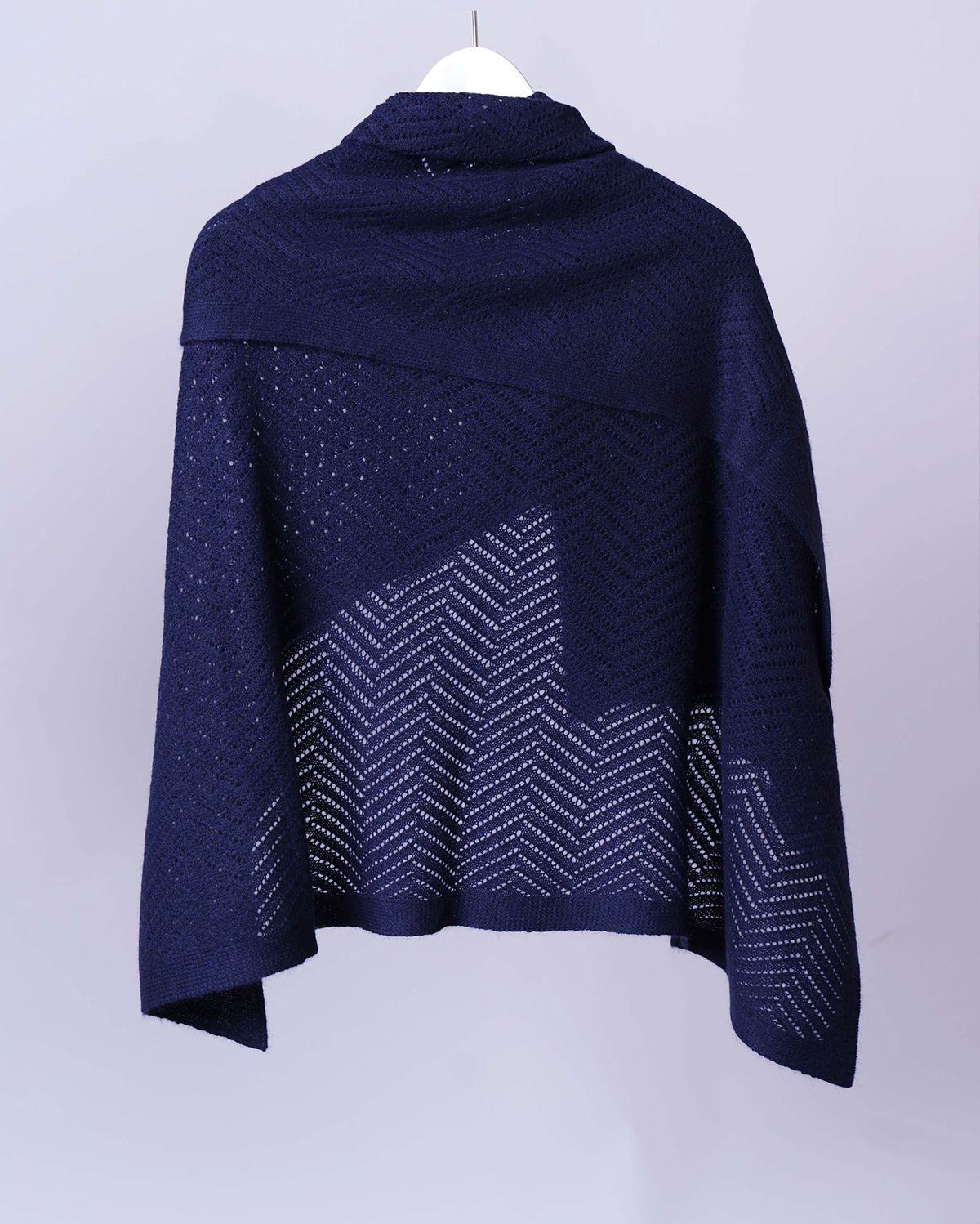 Tolui Mongolian cashmere wrap and baby blanket in Navy