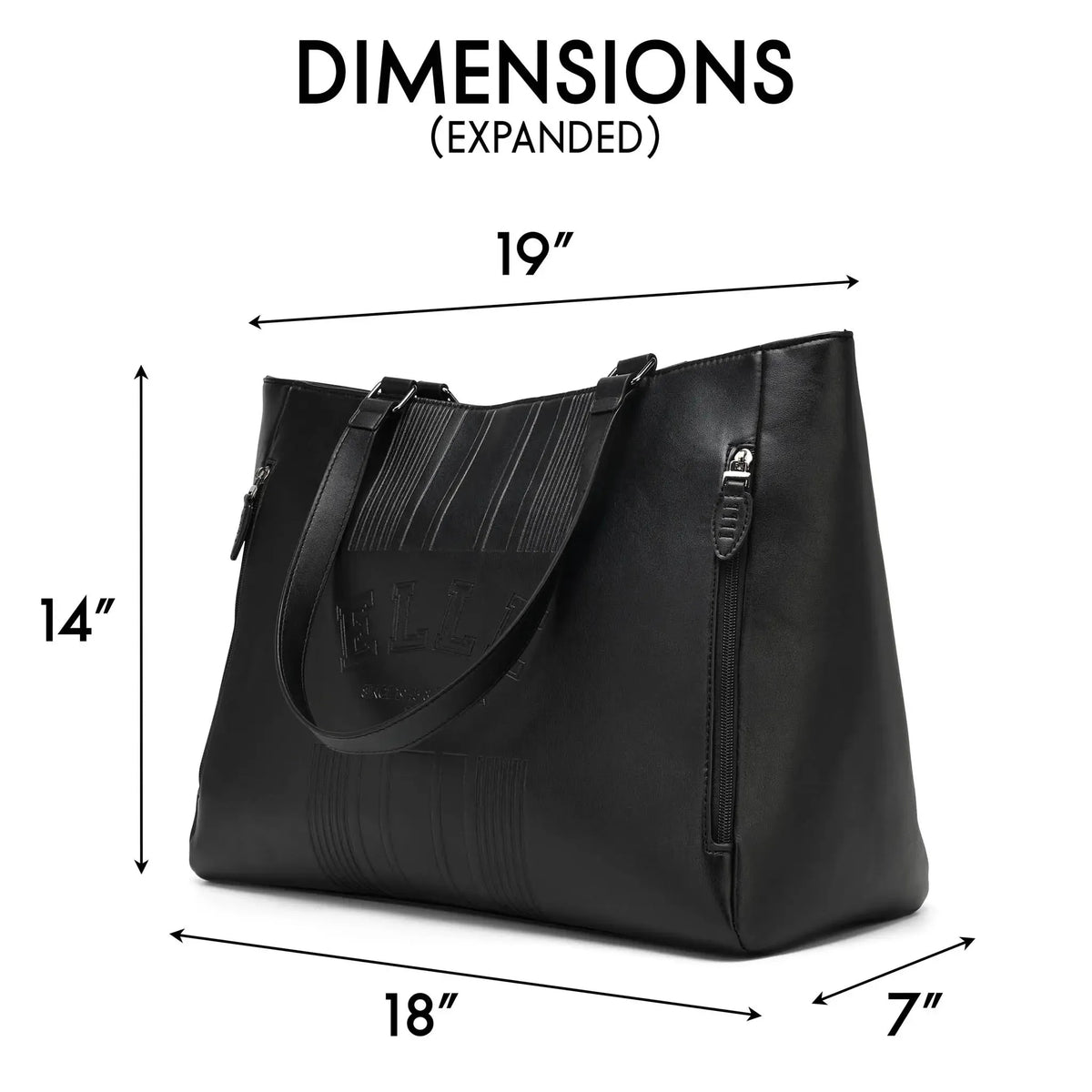 Roamer vegan leather weekender tote, view 6