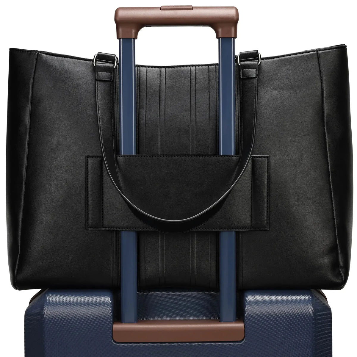Roamer vegan leather weekender tote, view 5