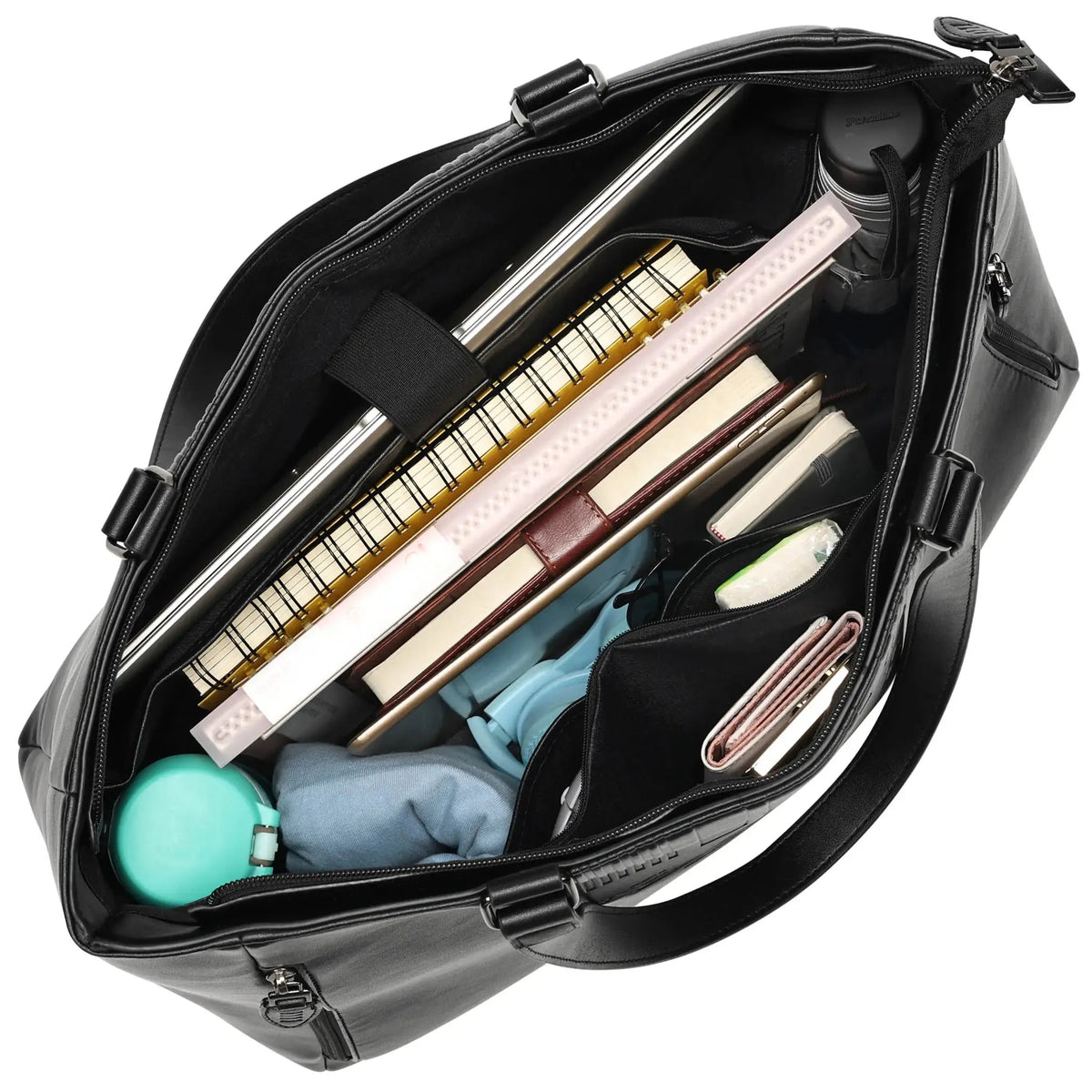 Roamer vegan leather weekender tote, view 3