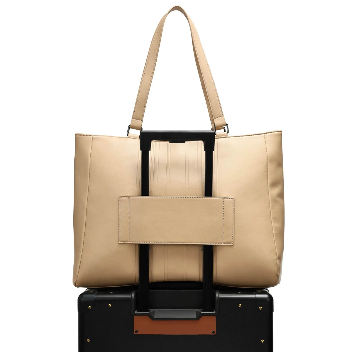 Roamer vegan leather weekender tote, view 14