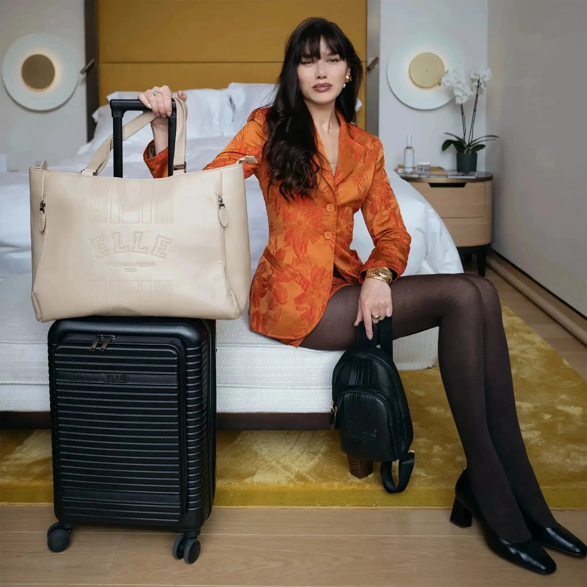 Roamer vegan leather weekender tote, view 2