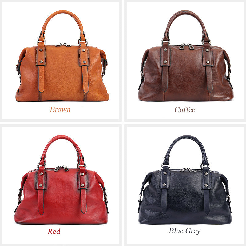 Marigot full-grain leather satchel, view 8