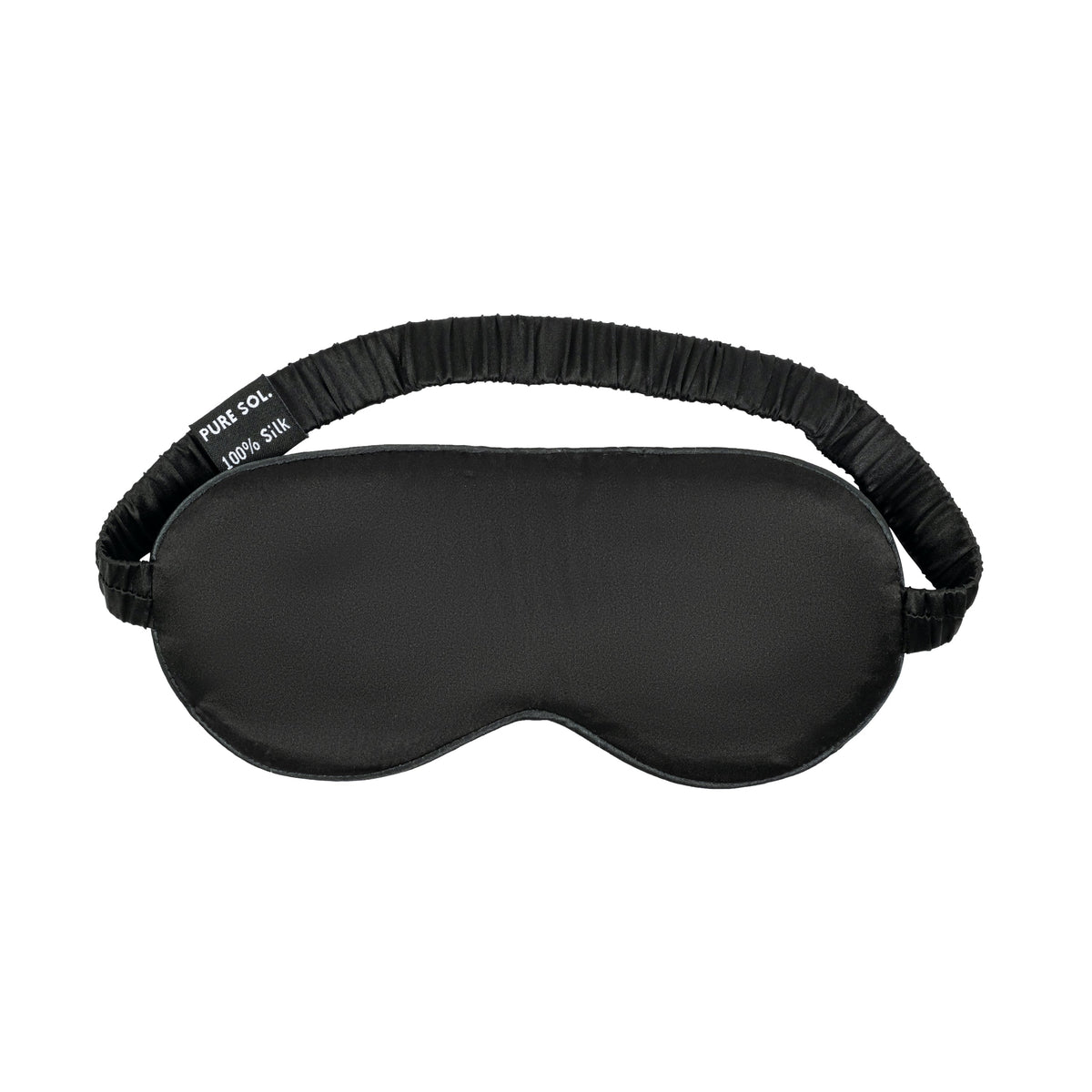 Black Onyx mulberry silk sleep mask from Maison Creole Compass