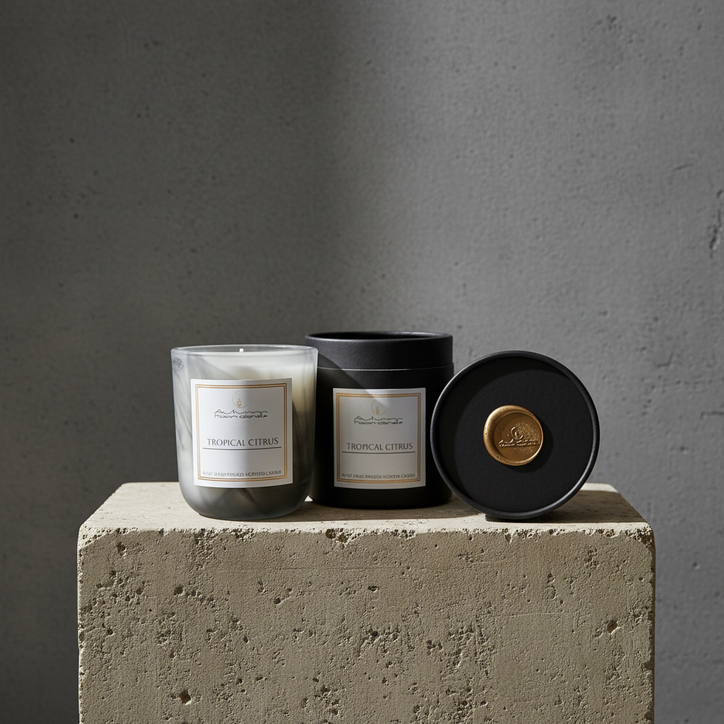 Jacmel Dusk vetiver and mandarin luxury candle from Maison Creole Compass